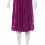 La Perla Skirt 8 NWT Bubble Gold Sequin Waistband Magenta Luxury Vacation Modal Photo 1