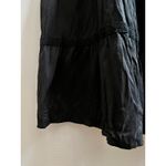 Garnet Hill  Black Silk Crinkle Midi Skirt Petite Size 8 Photo 4