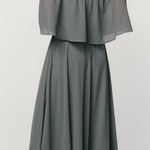 Baltic Born  Sonia Off-Shoulder Dusty Blue Maxi Dress Photo 1