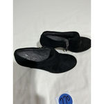 Aerosoles Woman’s Heel Rest Black Suede Size 7.5 Stacked Heel Ankle Boot Photo 1