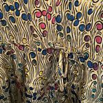 Tolani  silk dress drawstring waist v‎ neck small lined bottom ruffle Photo 2