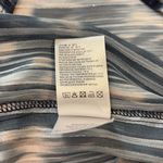 Molly Bracken  Navy and White Patterned Blouse Photo 5