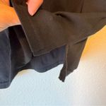 Ralph Lauren Lauren Black Short Sleeve Tee Shirt Womens L Brown Faux Suede Trim Photo 7