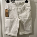 Rock & Republic Size 10 Women Shorts Slimming Denim Cure Fever Pull On White Photo 0