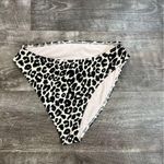 Something Navy Leopard Print High Rise Bikini Bottoms Photo 0