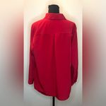 kim rogers - Button-down red long-sleeve business causal blouse Size 1X Photo 2