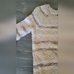 American Eagle Outfitters Cream and Brown Crew Neck Sweater Size S Photo 15