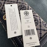 Tory Burch New T Monogram Jacquard Wallet Crossbody Clutch Purse 135846 $348 Photo 4