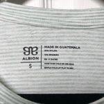 ALBION FIT Albion Green Micro Striped Basic Pocket Short Sleeve Oversized T Shirt Size S Photo 2