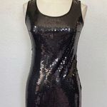 Capezio Solid Black Carpezio Collection Full Sequin Backless Dress Photo 0