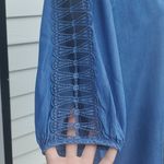 Retrelogy Chambray Peasant Top Blue Size undefined Photo 3