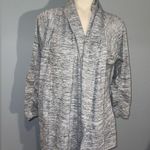 Athleta Gray Open Drape Front Cardigan quarter Sleeve Women Size medium Photo 0