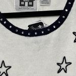 Storybook Knits Red White Blue Stars Size 2X Tank‎ Sweater Beaded NWT Summer 4TH Photo 2