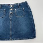 Bongo Y2K 90s Vintage Jean Micro Mini Skirt 3 Button 100% Cotton Junior SZ 5 Photo 3