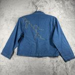 TanTrums Denim Shirt PM Embroider Safari Animals Giraffe Elephant Jungle Vintage Blue Size undefined Photo 2