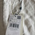 Mango NWT MNG 100% Linen Pant In Color Beige / Taupe SZ-34 Photo 4