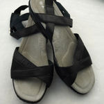 Ariat Black Leather Comfort Sandals Size 8B Photo 0