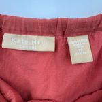 Kate Hill  skirt women's M tiered ruffle hem pull on maxi lined eyelet coral Photo 4