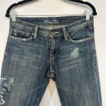 Miss Me  Womens Jeans 28 Y2K Bootcut Dark Wash Embellishment Embroider Low Rise Photo 4