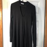 Socialite Black Long Sleeve T-shirt Dress Photo 1