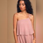 Lulu's Blowing Kisses Dusty Pink Pleated One Photo 2