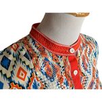 Buckle Womens  Roar Fevered Cold Shoulder Diamond Print Henley Tunic Top - Sz XL Photo 5