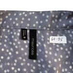 Maurice's Grey-ish Blue Polka Dots Top Women's Blouse Size Medium | 60-35 Photo 1