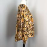 Free People Boho Floral Cool Meadow Printed Top in Midnight Combo Medium NEW Photo 5