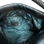 Brighton Nina teal feather embroidered Masterpiece collection semi circle hobo Photo 11