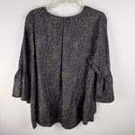 LaRoque Original Sz OS Black & Gold V Neck Tunic 100%‎ Silk Luxury Size L Photo 10