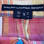 Ralph Lauren Sport Women's Size 8 Linen Vented Pocket Pencil‎ Skirt Pastel Plaid Pink Photo 3