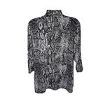 White Stag  Draped Cardigan Lightweight Stretch Snake Print M Photo 1