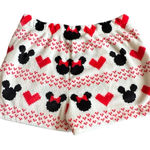Disney  Fleece Shorts with Black and Red Patterns Photo 0