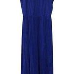 Bar III Blue Accordion Pleated Maxi Dress Medium Photo 0