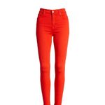 7 For All Mankind Jen 7 By  Women's Ankle Skinny Jeans Pants Size 4 27 NWT Red Photo 1