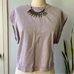 ZARA -•Dusty Lavender Muscle Sweat-T•sz M Photo 8