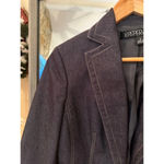 Kasper  Women's Denim Two Button Blazer Dark Gray Size 6 Photo 4