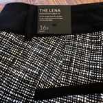 Lane Bryant NWT  Black White Lena Flare Dress Pants Size 16 Curvy Fit Photo 4