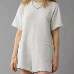 American Eagle  Saltwash Relaxed Terry T-shirt Romper Photo 0
