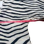 H&M NWT  Zebra Striped Puffy Sleeve Dress Cream and Black Small Photo 5