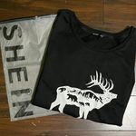 SheIn NEW Deer Nature Sweatshirt Photo 2