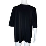 East 5th  Shirt Women XL Black Purple Geometric Blouse Artsy Bohemian Art to Wear Photo 3