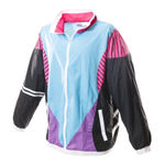 NWOT Funny Guy Mugs Retro 90s Colorblock Windbreaker Jacket Small Black Photo 0