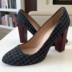 J CREW Collection Fall Wool Plaid Heels Size 9.5 Photo 0