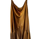 Lauren Ralph Lauren 16W Gold Silk Bias Photo 1