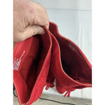 Shoedazzle Womans Aisha Knee Length Boots 8.5 Red Pointed Toe 1/4 Zip Block Heel Photo 6