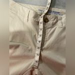 Gap  Size 0 Vintage Rolled Crop Light Khaki Chino Pants Cotton Slash Pocket Photo 7