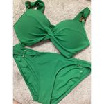 Robin Piccone New.  green bikini. D cup-top/ M- bottom. Retails $215 Photo 7