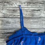 L'Amour Nanette Lepore Women's Seahorse Romper Blue White S SM Small Camisole Photo 4