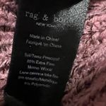 Rag and Bone Jubilee Metallic Dusty Rose Crew Neck Ribbed Sweater Pullover Pink S Photo 9